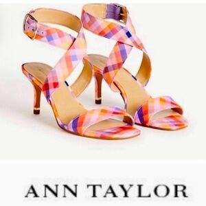 Ann Taylor Letha Gingham Plaid
Wrapped Heels